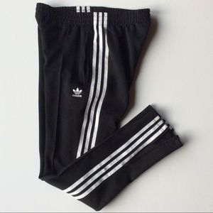 Adidas Skinny Ankle Track Pant - Zip Ankle elastic waist draw string pockets